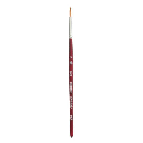 Princeton Series 3950 Velvetouch Mixed Media Brush - Round  3