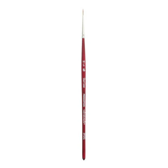Princeton Series 3950 Velvetouch Mixed Media Brush - Short Liner  18/0