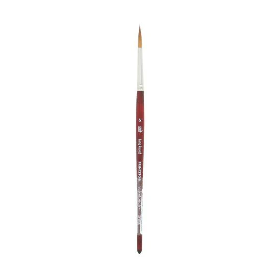 Princeton Series 3950 Velvetouch Mixed Media Brush - Long Round  6