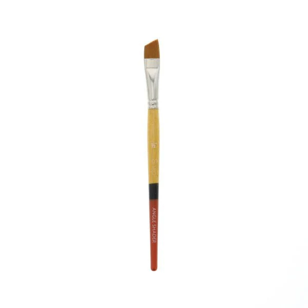 Princeton Snap Gold Taklon Short Handled Angle Shader 1/2 inch
