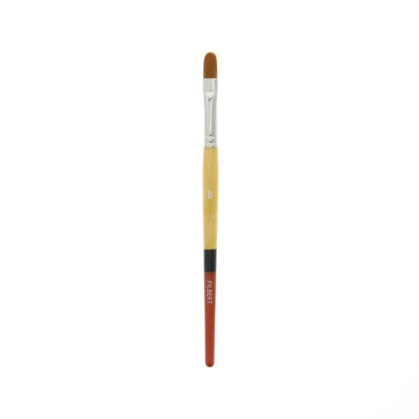 Princeton Snap Gold Taklon Short Handled Filbert 8