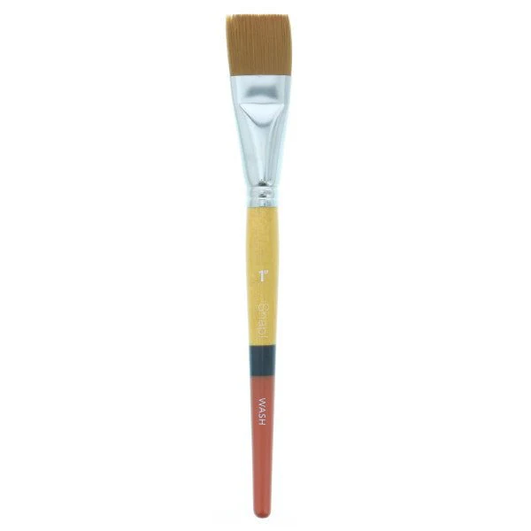 Princeton Snap Gold Taklon Short Handled Wash Brush 1 inch