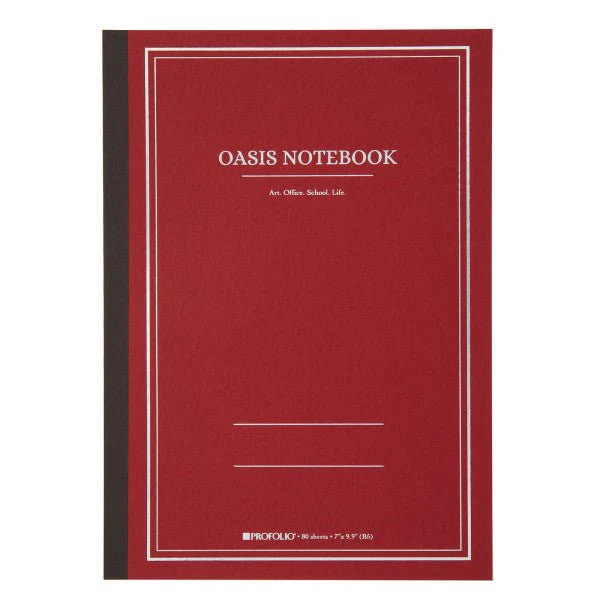 ProFolio Oasis Notebook B5 Large 7" x 9.9" - Brick