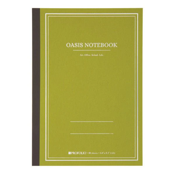 ProFolio Oasis Notebooks - A5 Avocado