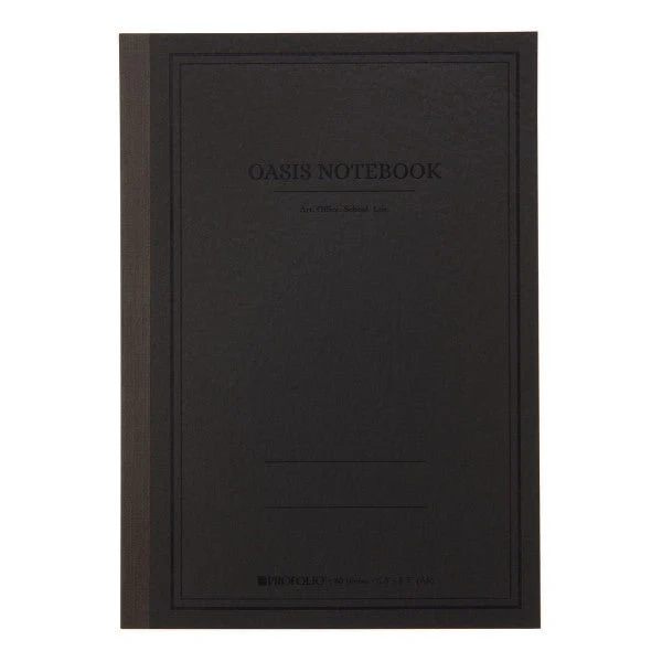 ProFolio Oasis Notebook A5 Medium 5.8" x 8.3" - Charcoal