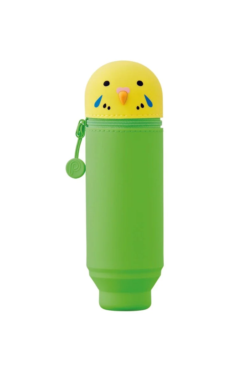 Punilabo Stand Up Case - Green/Yellow Parrot