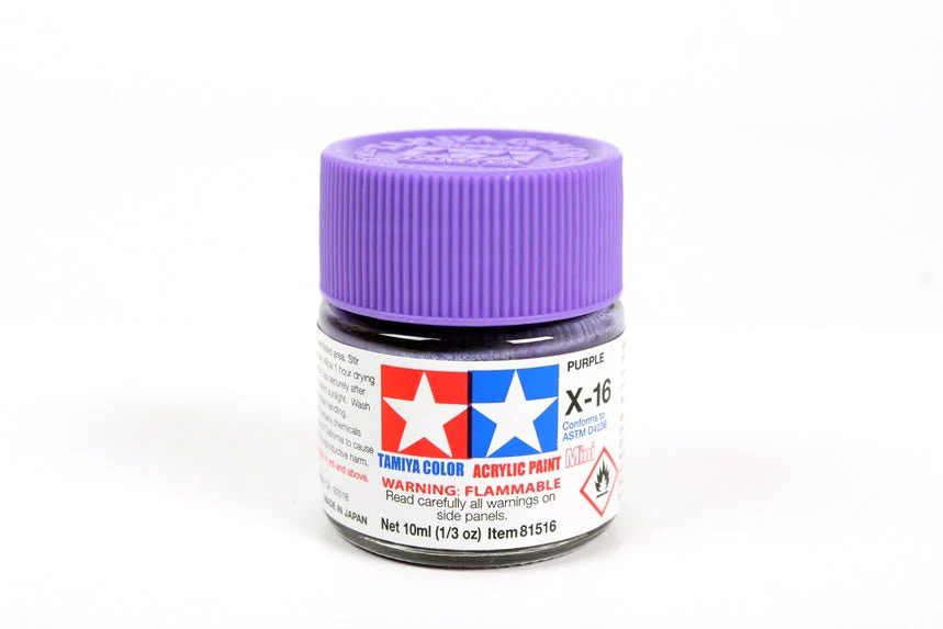 Tamiya Mini Acrylic 10 ml - X-16 Purple Gloss Finish