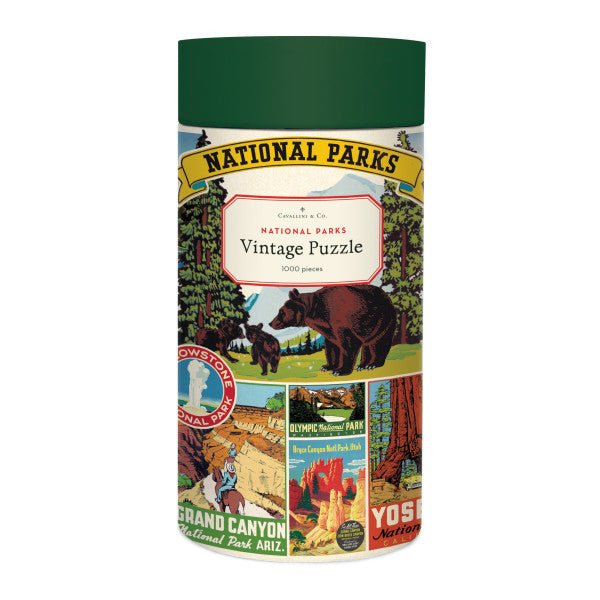 Cavallini & Co. Vintage Inspired 1000 Piece Puzzle - National Parks