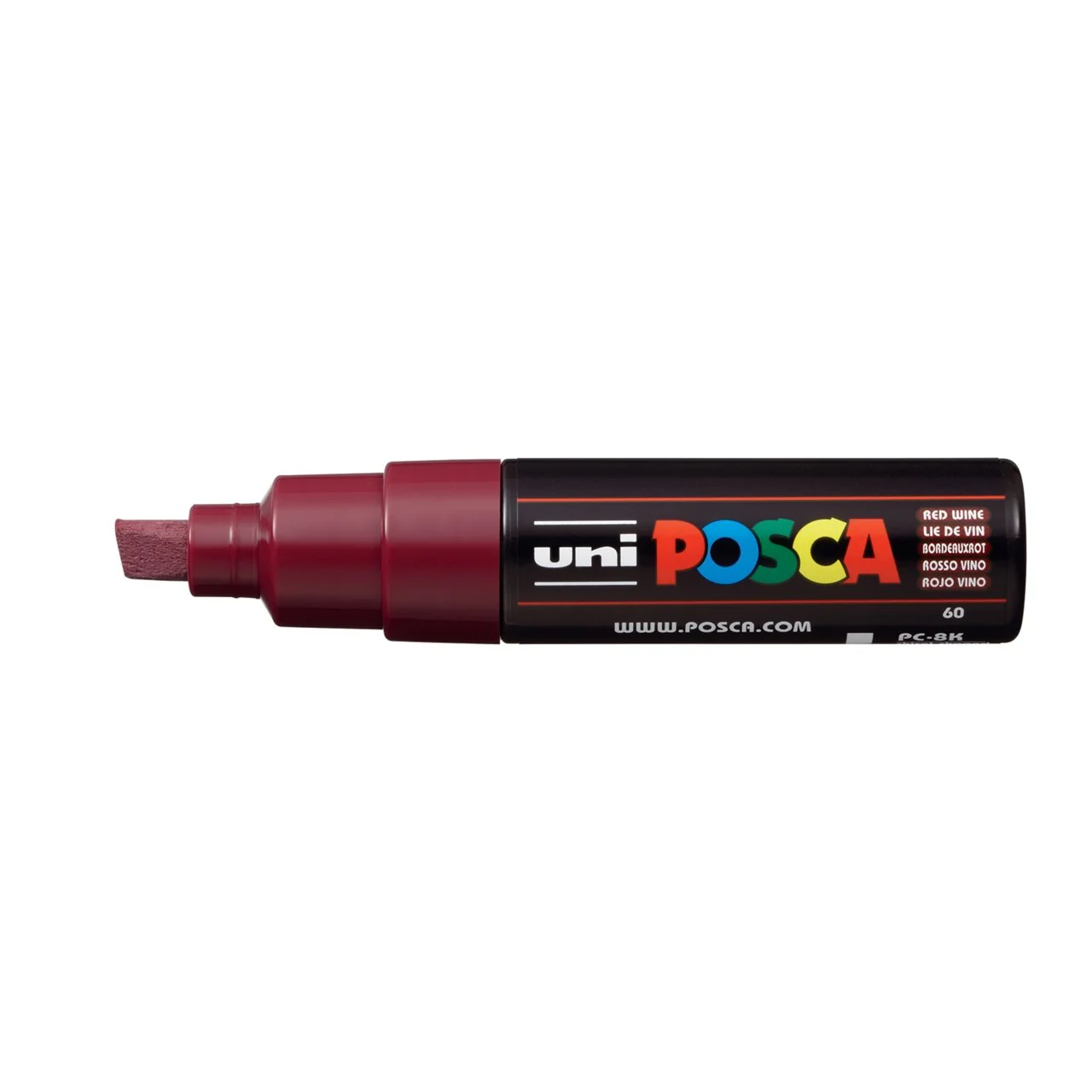 uni POSCA Paint Marker PC-8K Broad Chisel Tip - Red Wine