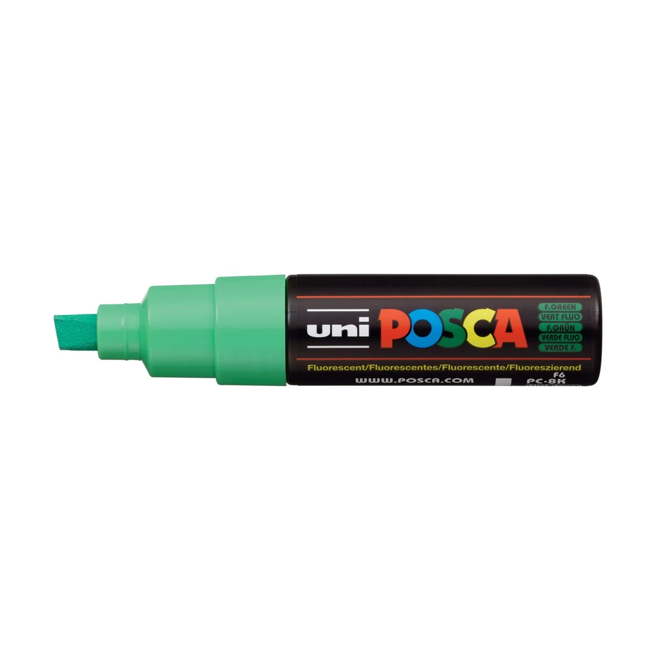 uni POSCA Paint Marker PC-8K Broad Chisel Tip - Fluorescent Green