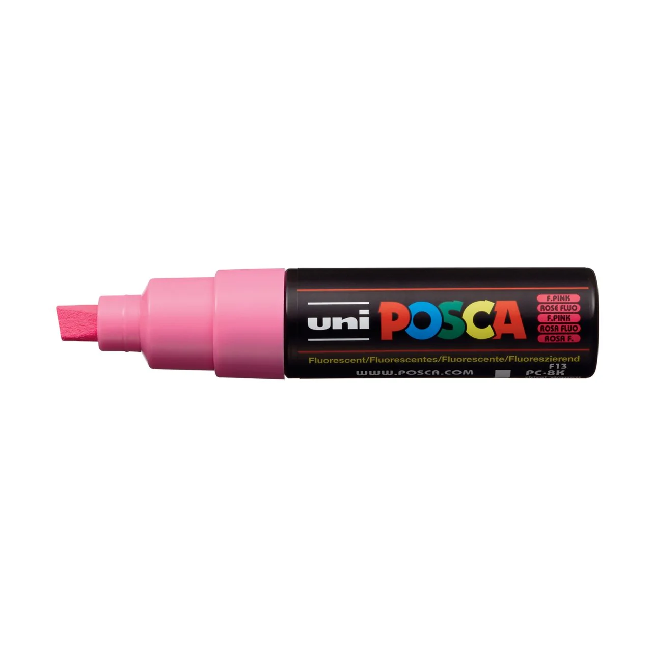 uni POSCA Paint Marker PC-8K Broad Chisel Tip - Fluorescent Pink
