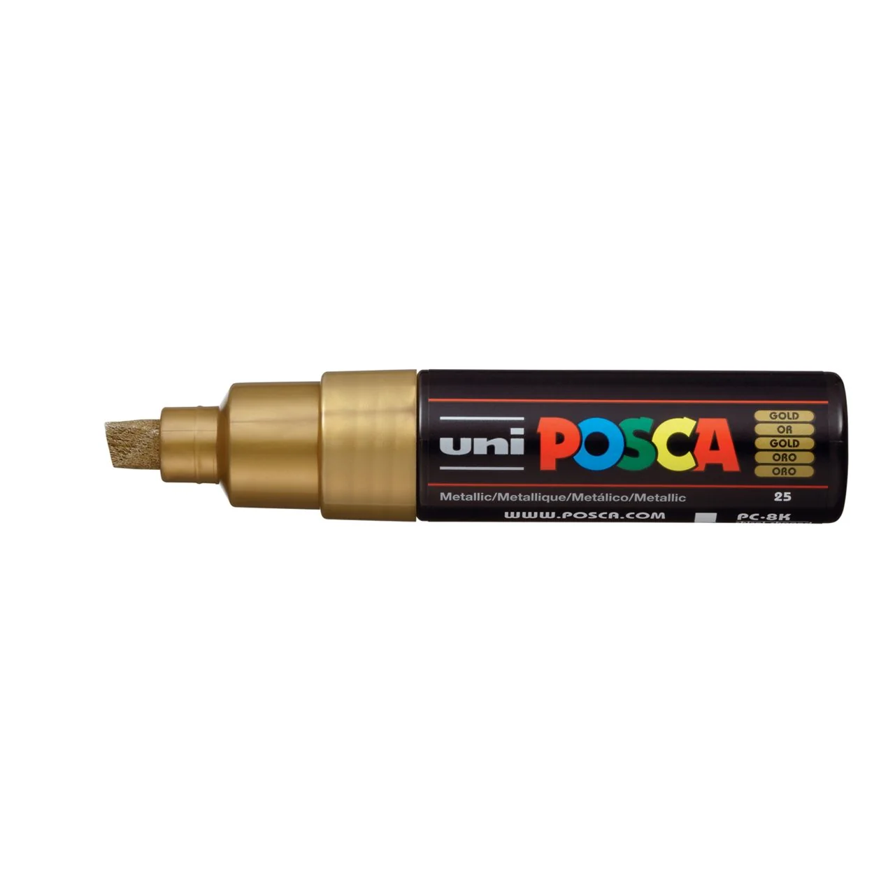 uni POSCA Paint Marker PC-8K Broad Chisel Tip - Metallic Gold