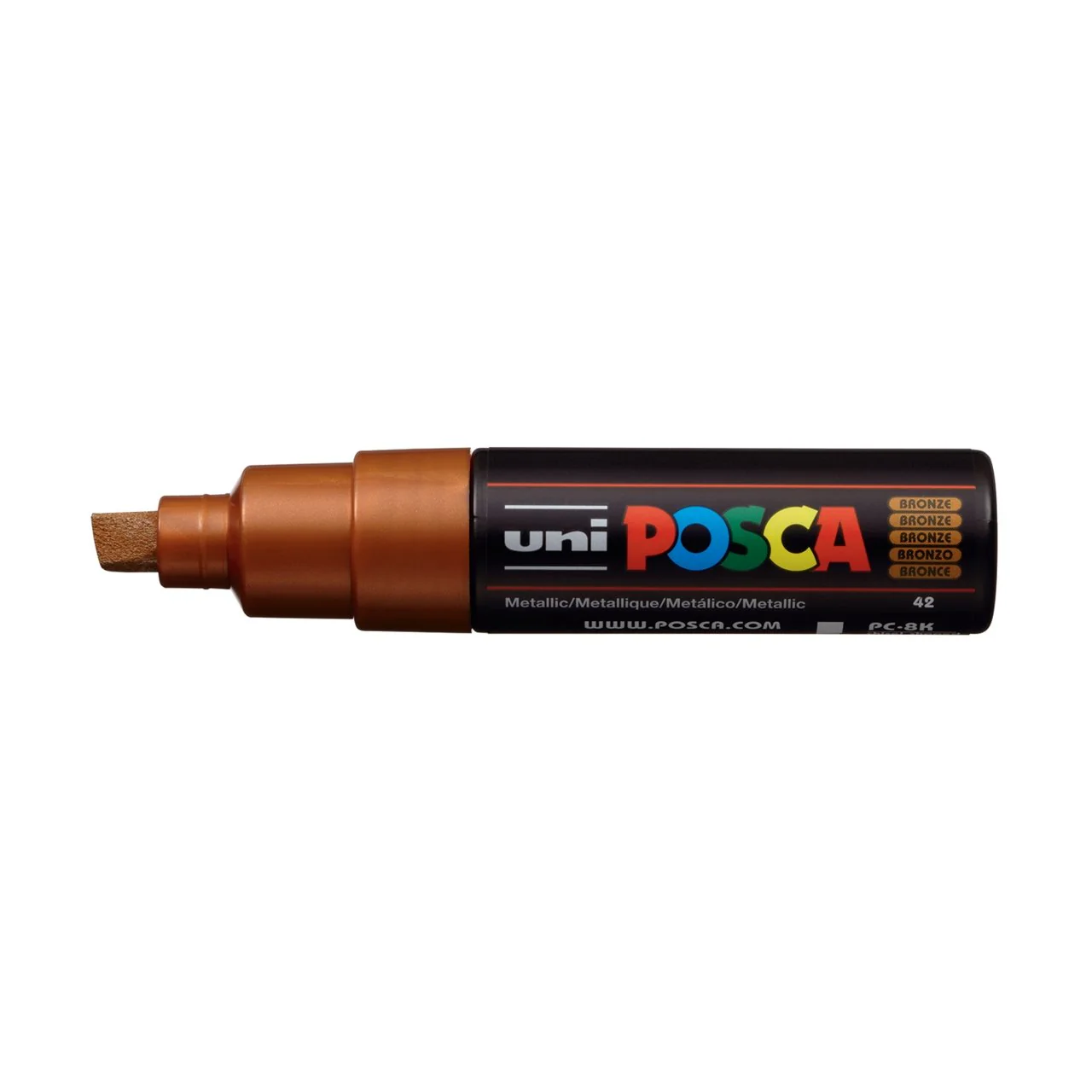 uni POSCA Paint Marker PC-8K Broad Chisel Tip - Metallic Bronze