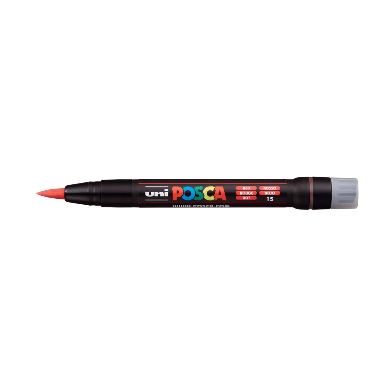 uni POSCA Paint Marker PCF-350 Brush Tip - Red