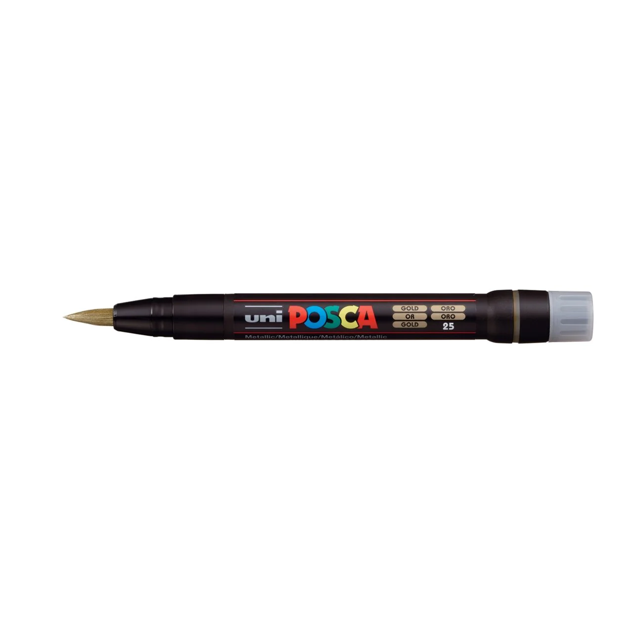 uni POSCA Paint Marker PCF-350 Brush Tip - Metallic Gold