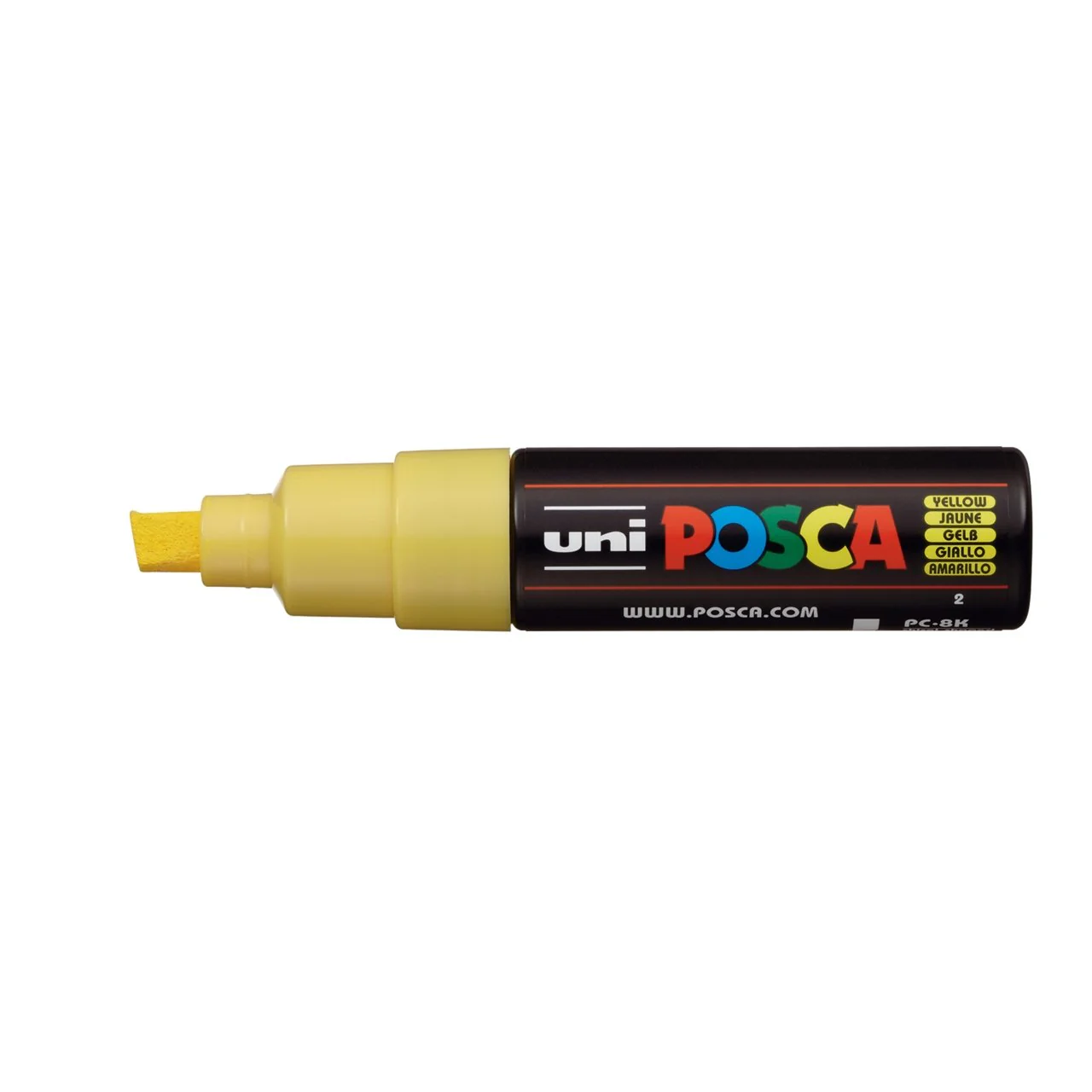 uni POSCA Paint Marker PC-8K Broad Chisel Tip - Yellow