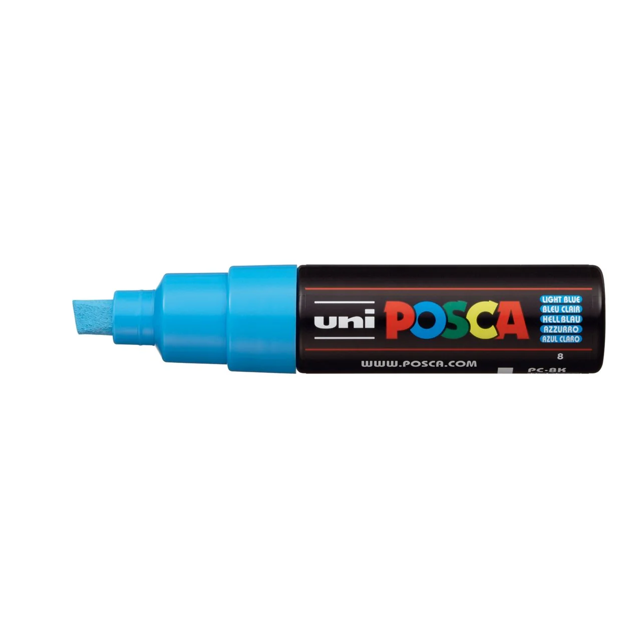 uni POSCA Paint Marker PC-8K Broad Chisel Tip - Light Blue