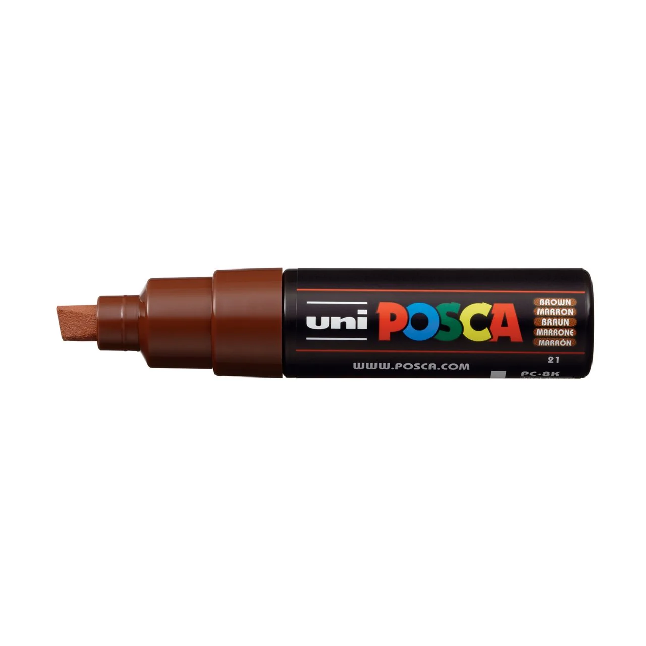 uni POSCA Paint Marker PC-8K Broad Chisel Tip - Brown