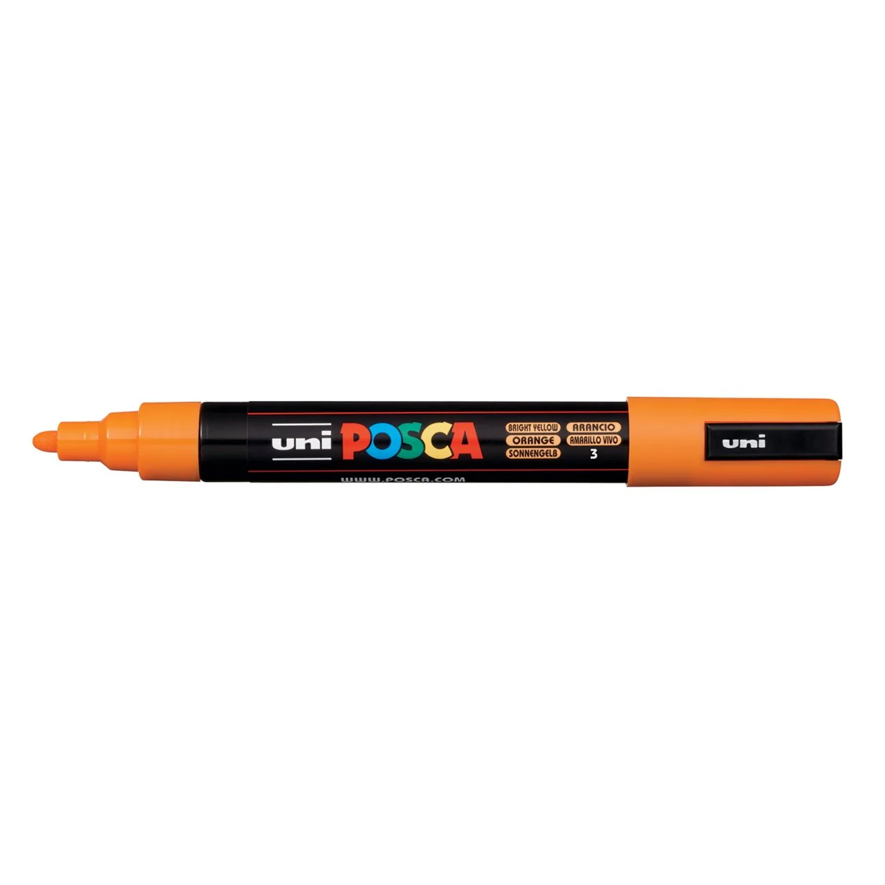 uni POSCA Paint Marker PC-5M Medium Bullet Tip - Bright Yellow Orange
