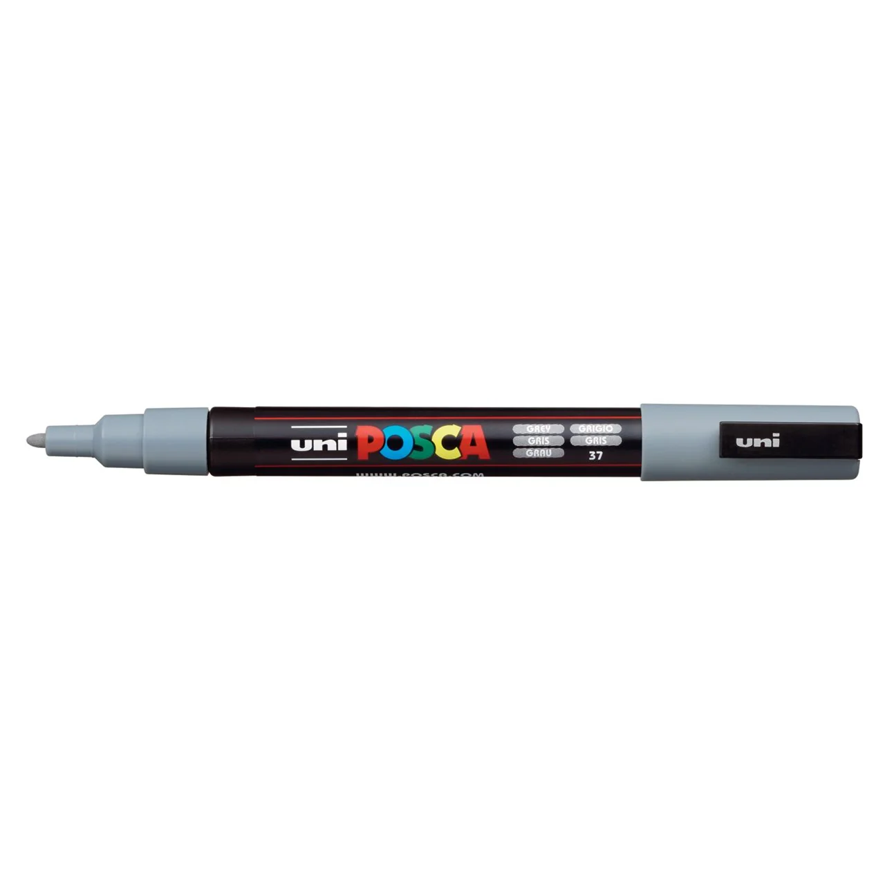 uni POSCA Paint Marker PC-3M Fine Bullet Tip - Grey