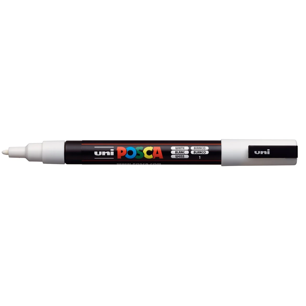 uni POSCA Paint Marker PC-3M Fine Bullet Tip - White
