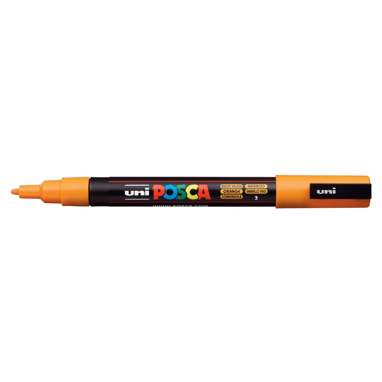 uni POSCA Paint Marker PC-3M Fine Bullet Tip - Bright Yellow (Orange)