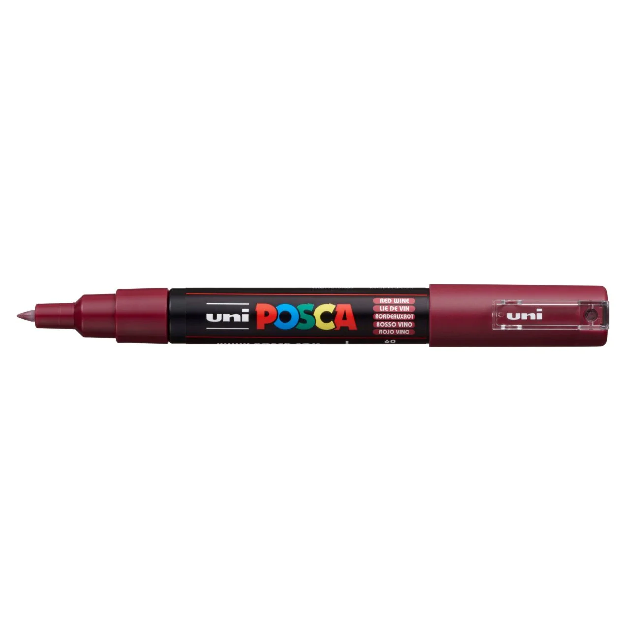 uni POSCA Paint Marker PC-1M Extra Fine Tapered Bullet Tip - Red Wine