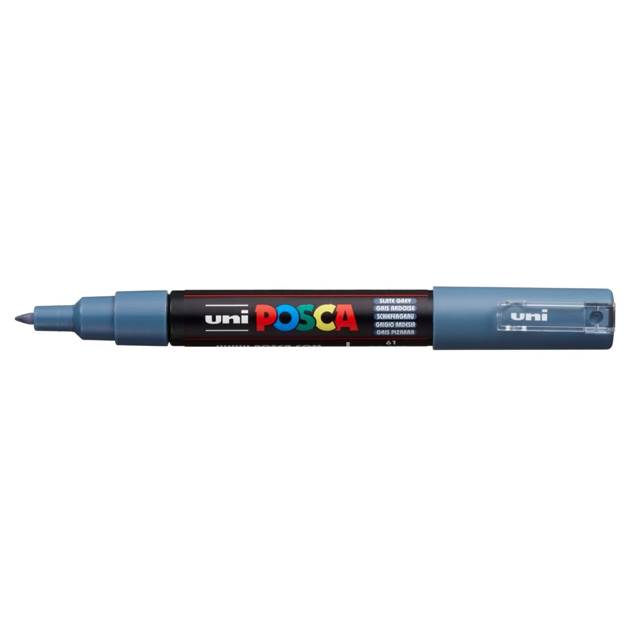 uni POSCA Paint Marker PC-1M Extra Fine Tapered Bullet Tip - Slate Gray