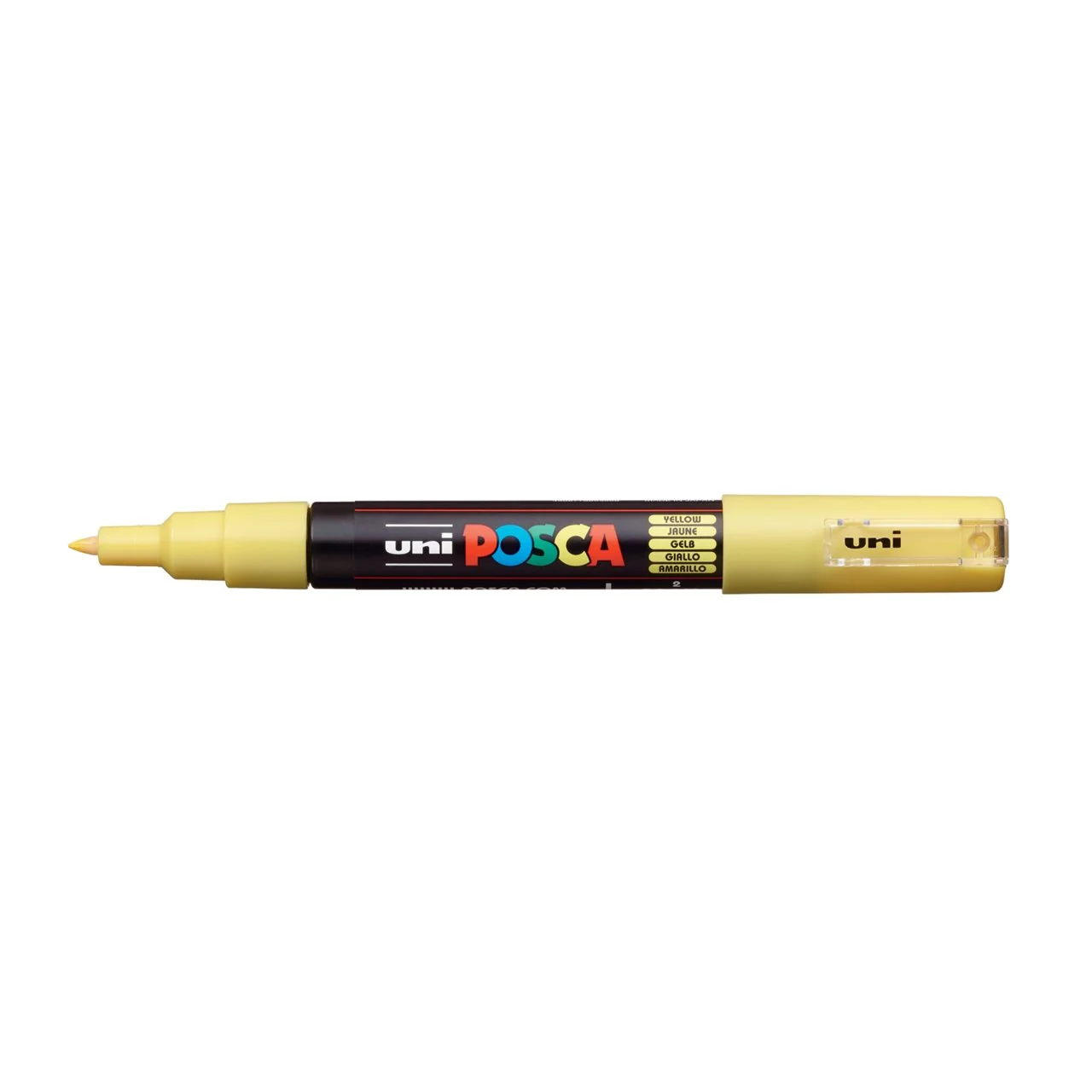 uni POSCA Paint Marker PC-1M Extra Fine Tapered Bullet Tip - Yellow