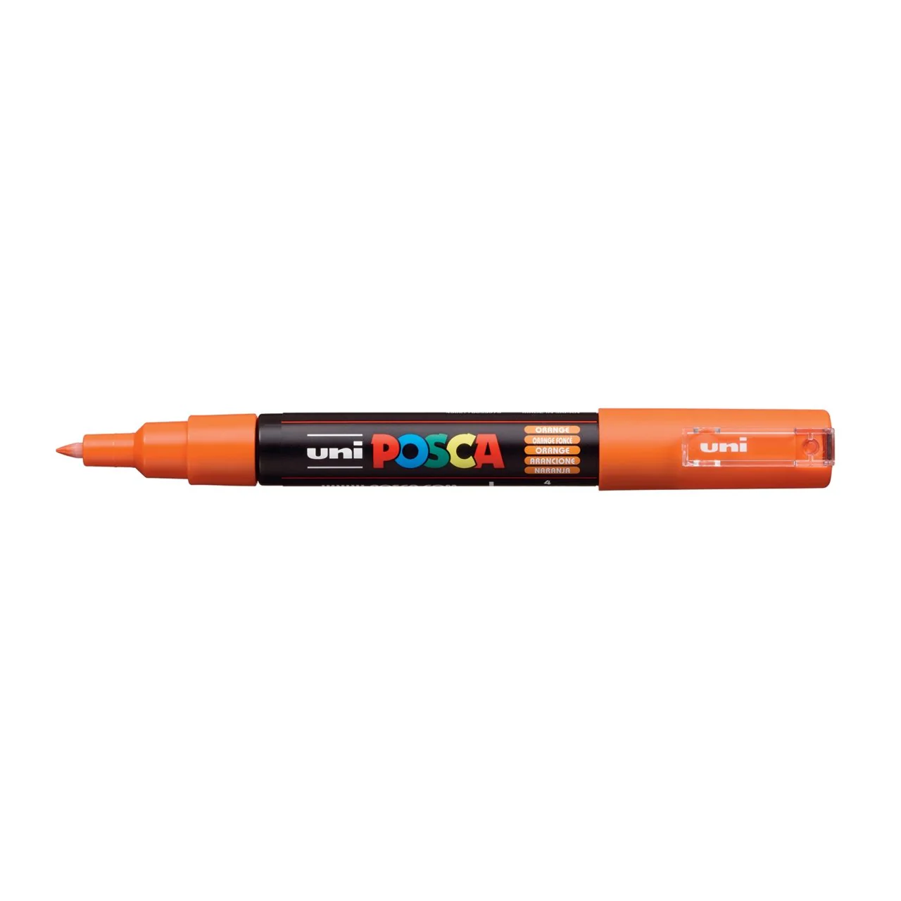 uni POSCA Paint Marker PC-1M Extra Fine Tapered Bullet Tip - Orange