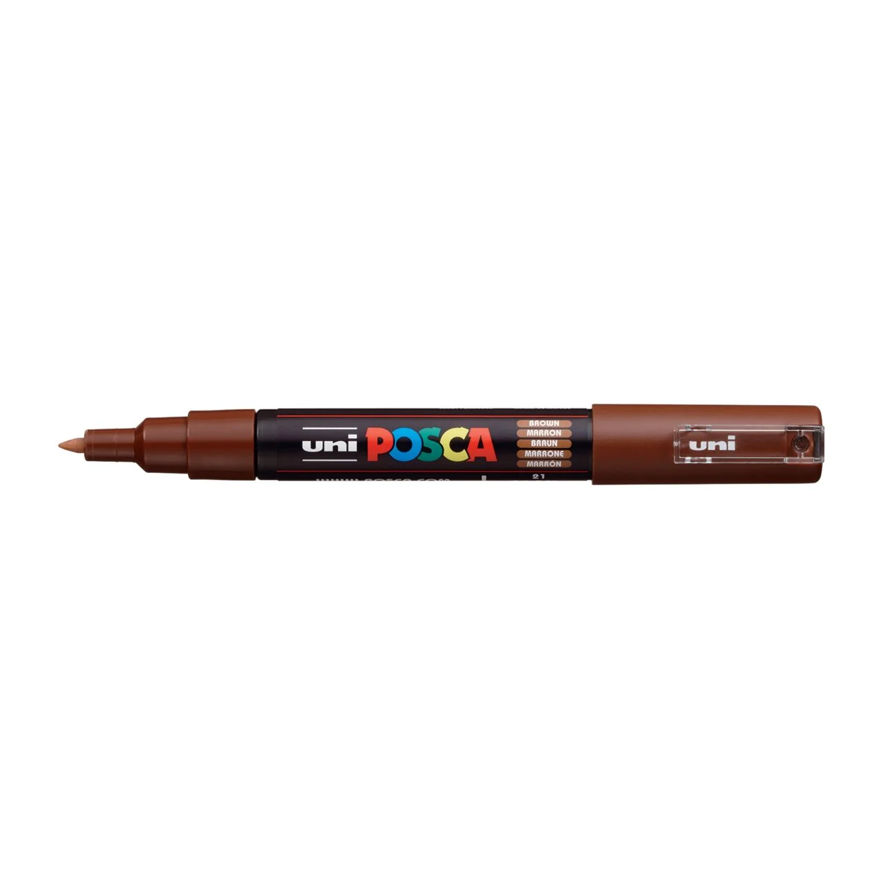uni POSCA Paint Marker PC-1M Extra Fine Tapered Bullet Tip - Brown