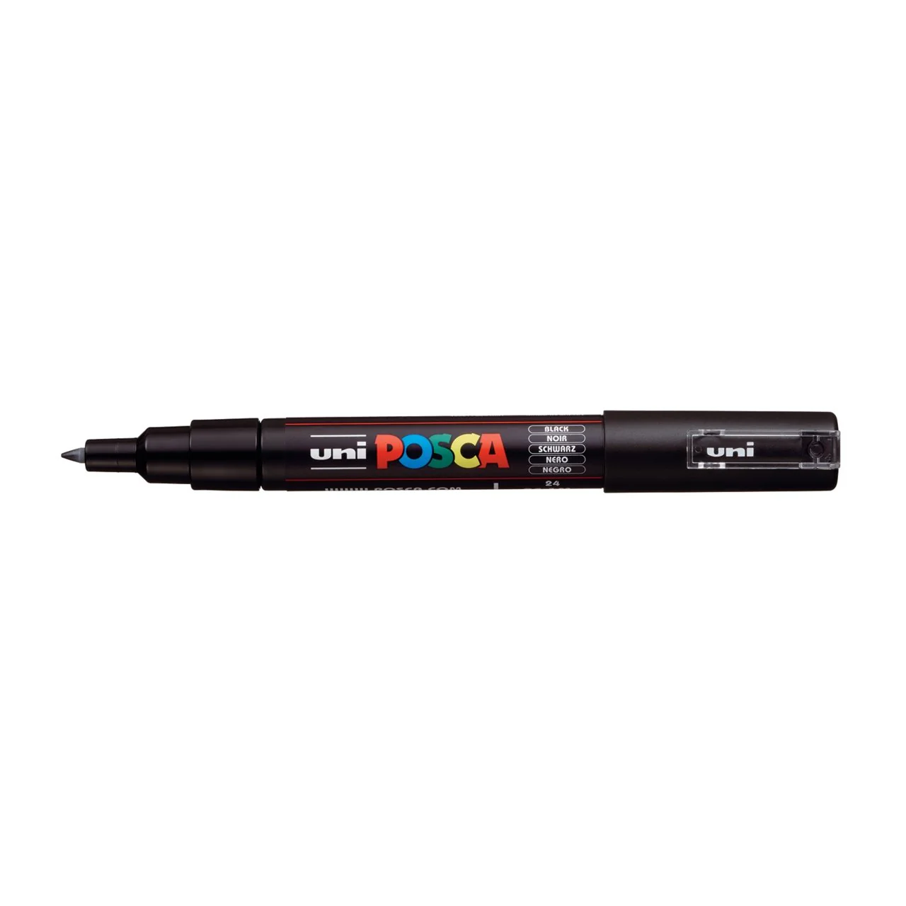 uni POSCA Paint Marker PC-1M Extra Fine Tapered Bullet Tip - Black