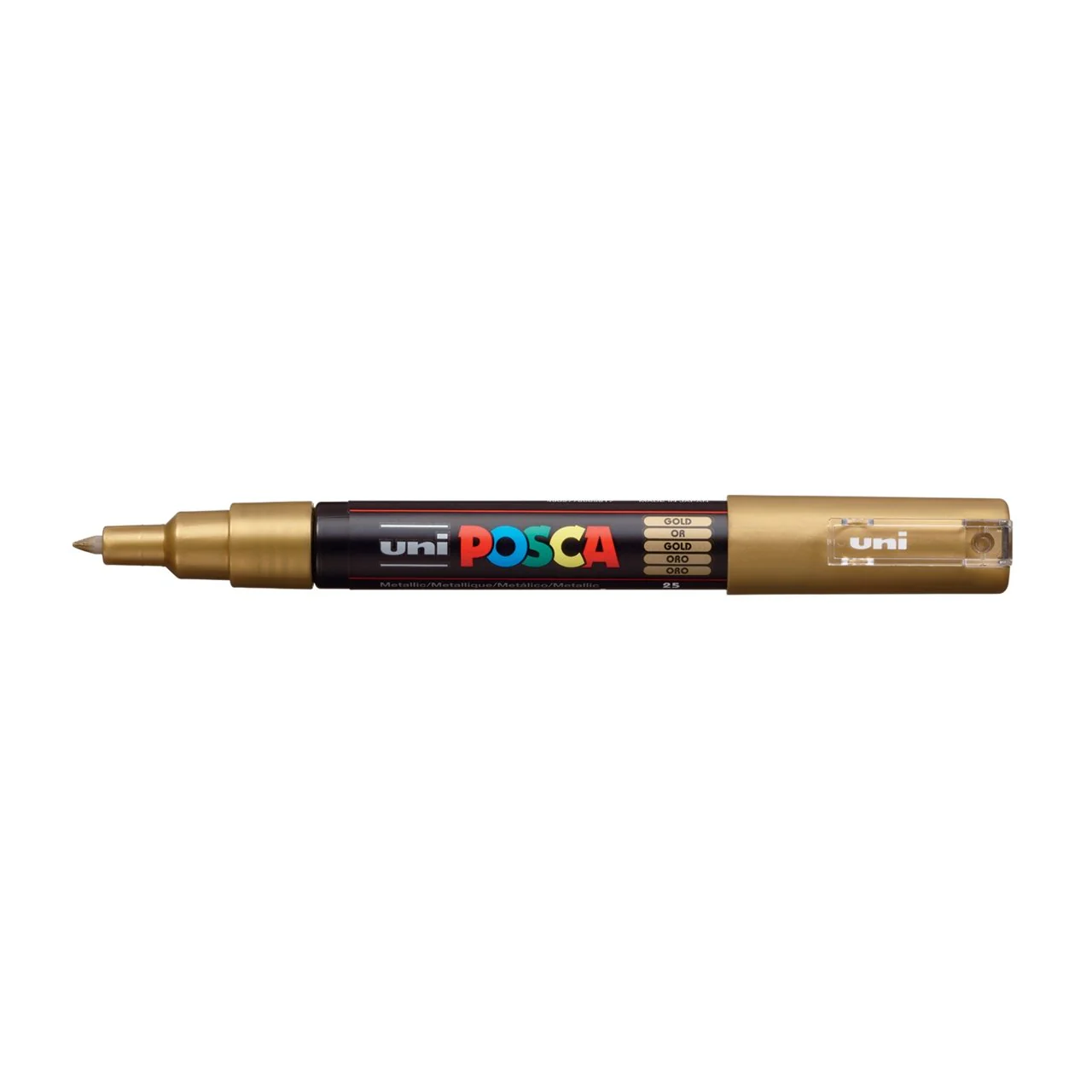 uni POSCA Paint Marker PC-1M Extra Fine Tapered Bullet Tip - Metallic Gold