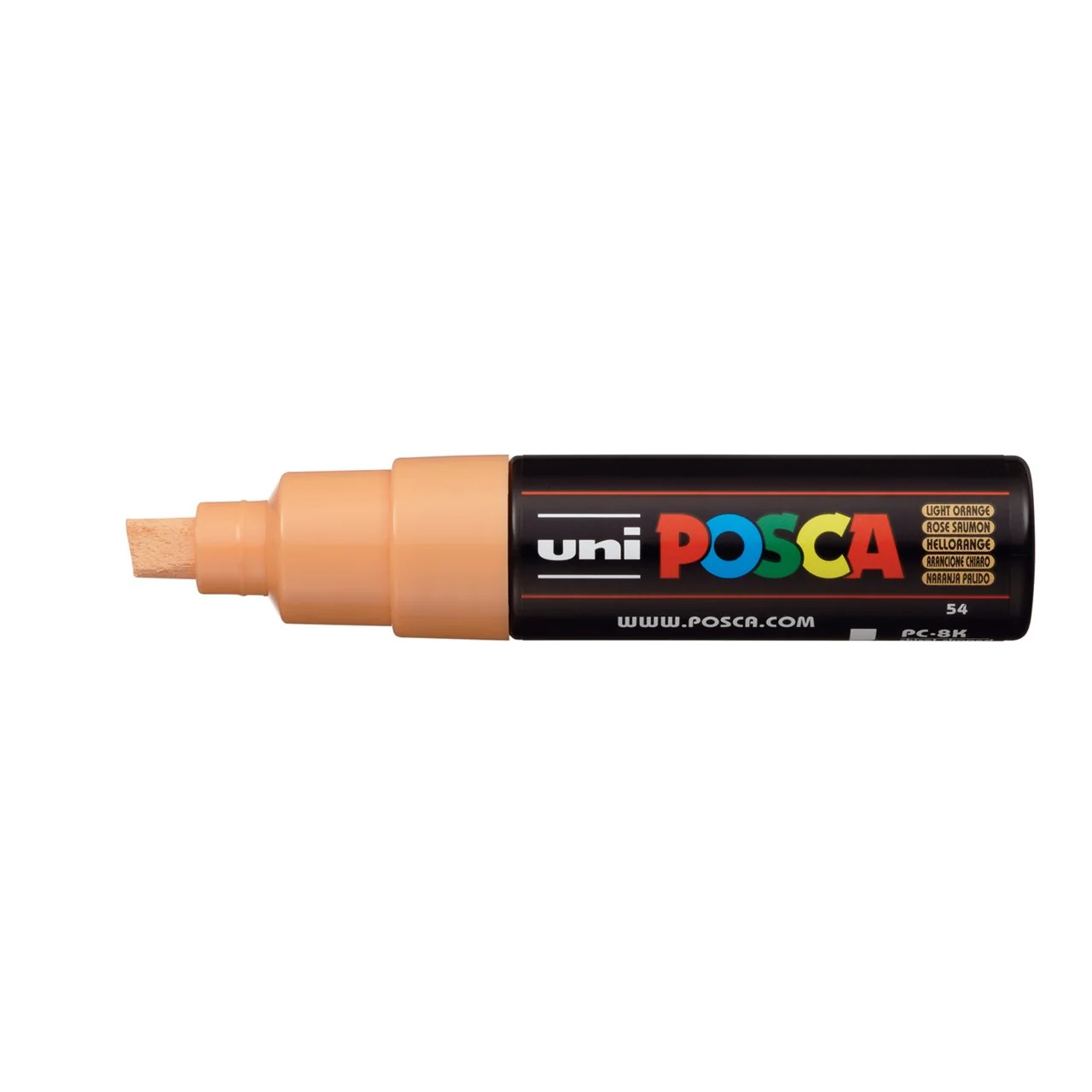 uni POSCA Paint Marker PC-8K Broad Chisel Tip - Light Orange
