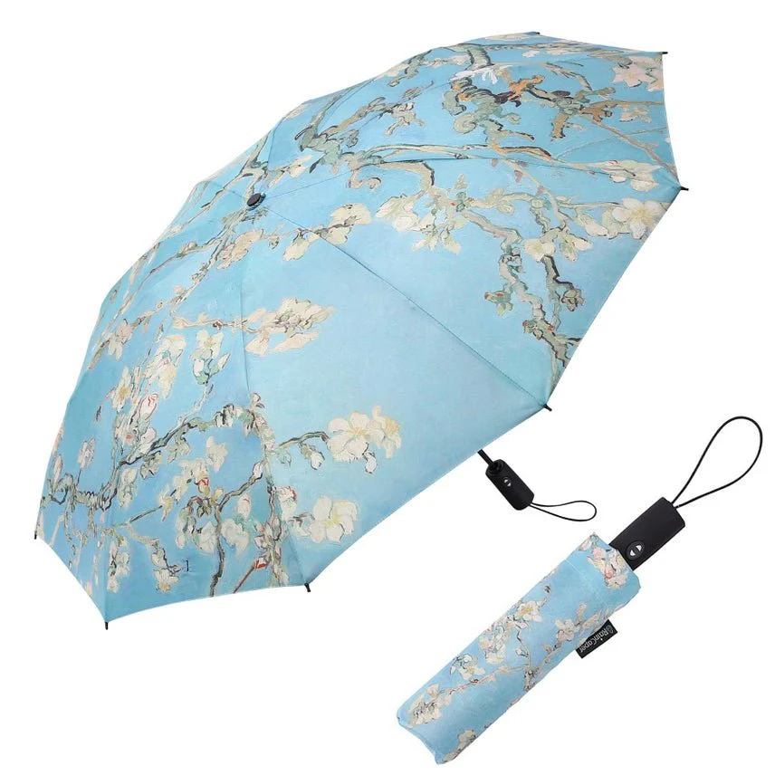 RainCaper Folding Travel Umbrella - van Gogh Almond Blossom