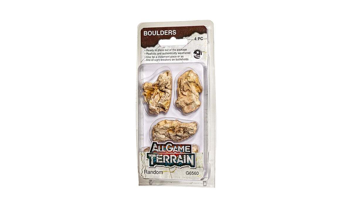 All Game Terrain - Random Boulders - 4 pack