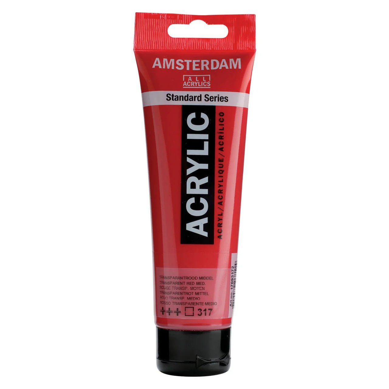 Amsterdam Standard Acrylic Paint 120ml Transparent Red Medium