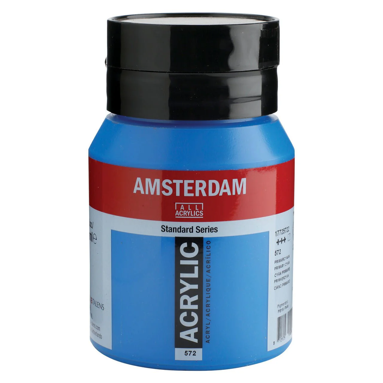 Amsterdam Standard Acrylic Paint 500ml Jar - Primary Cyan