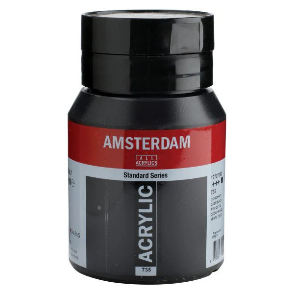 Amsterdam Standard Acrylic Paint 500ml Jar - Oxide Black