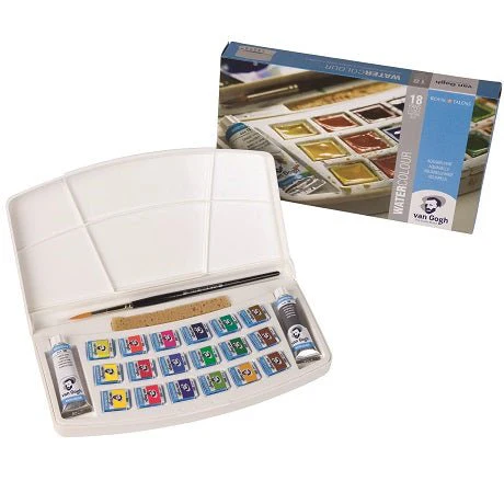 van Gogh Watercolor Palette Box 18 Pan Set