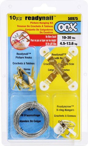 OOK 5079 Readynail Picture Hanging Kit (10-30 lb. capacity)