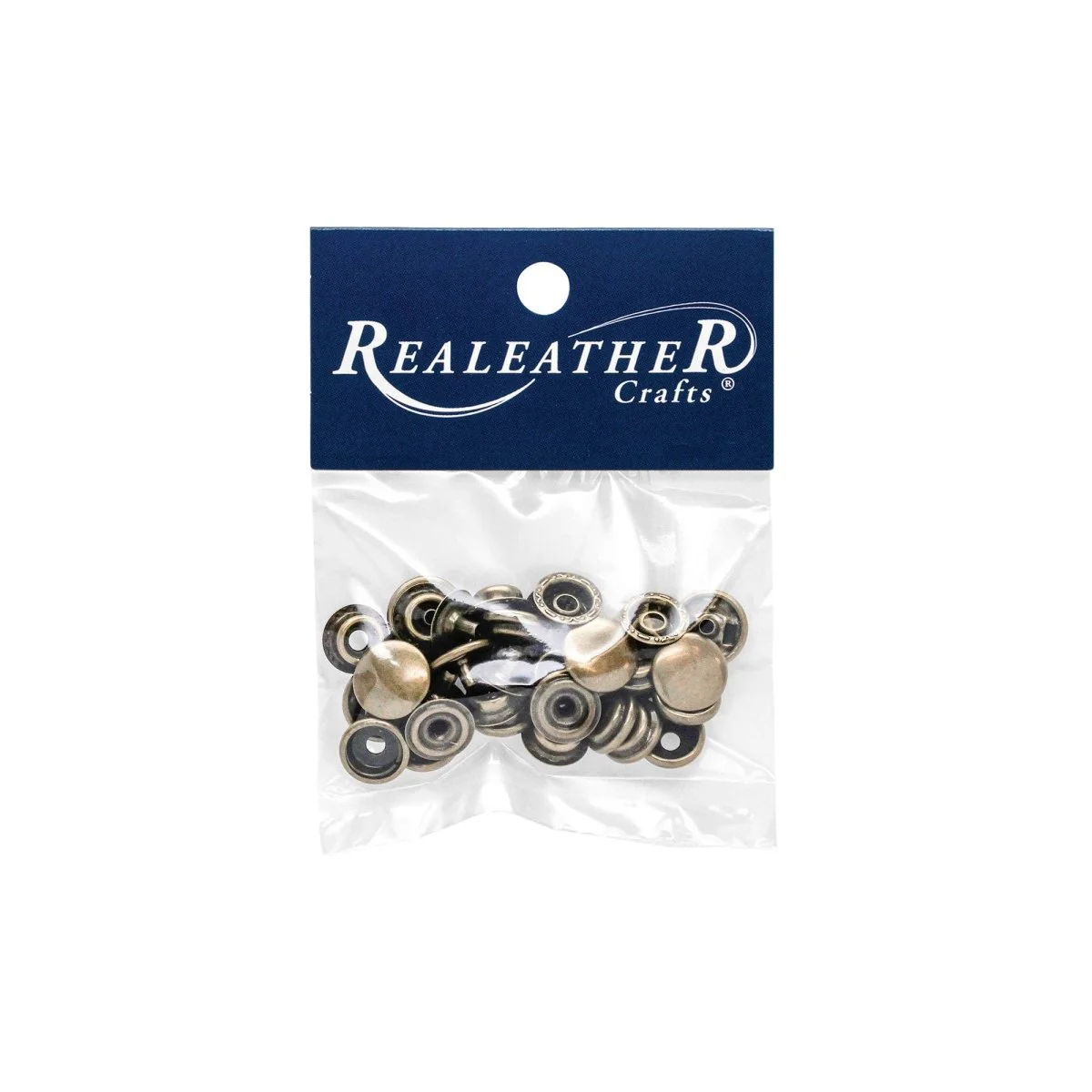 Realeather - 20L Snap Set - 10 Pack - Nickel / 10/pk - Image 2