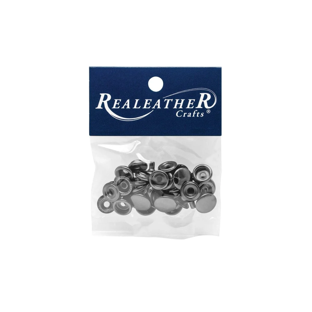 Realeather - 20L Snap Set - 10 Pack - Nickel / 10/pk - Image 3