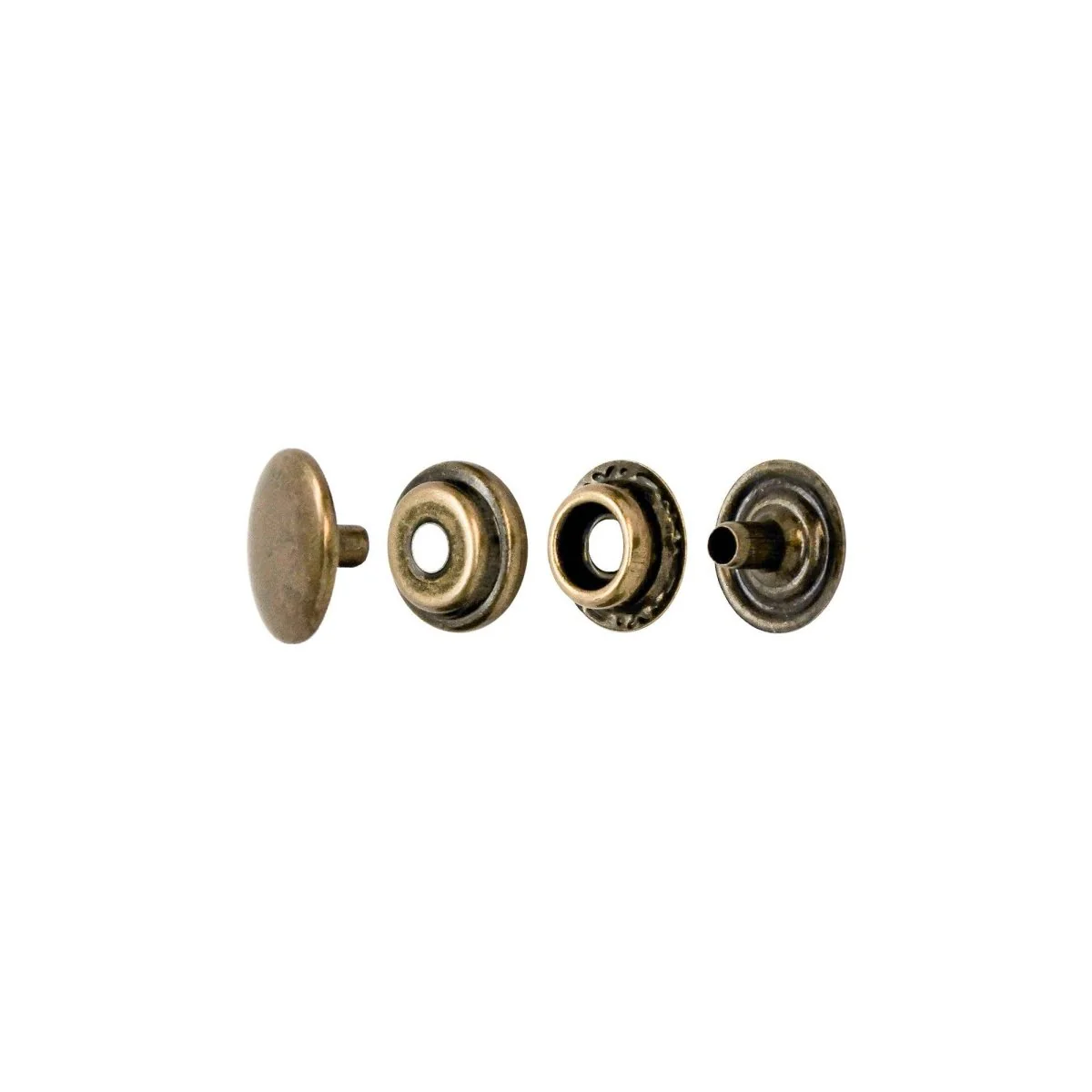 Realeather - 20L Snap Set - 10 Pack - Nickel / 10/pk - Image 5