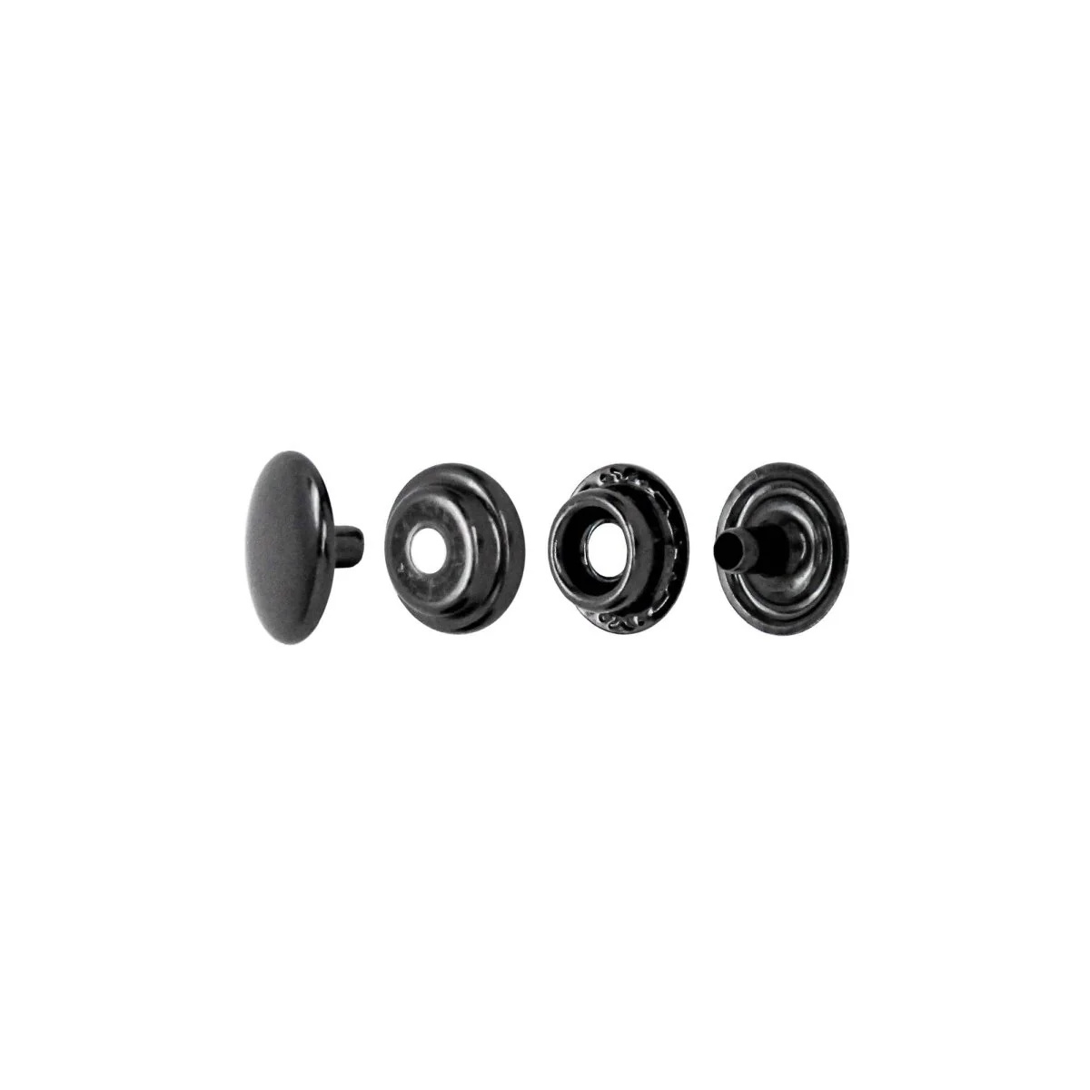Realeather - 20L Snap Set - 10 Pack - Nickel / 10/pk - Image 6