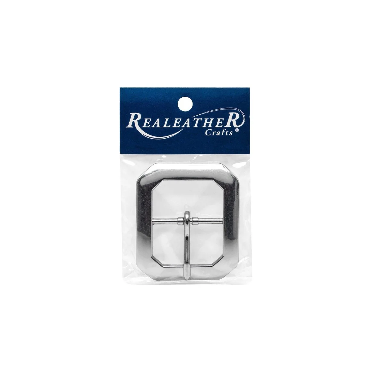 Realeather - Belt Buckle, Clipped Corner - Nickle