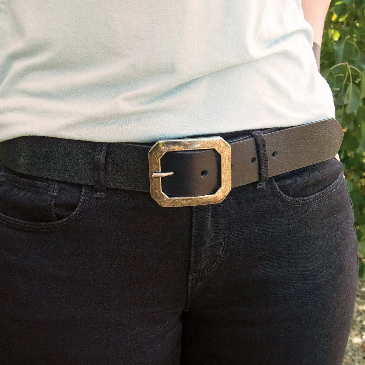 Realeather - Belt Buckle, Clipped Corner - Nickle - Image 6