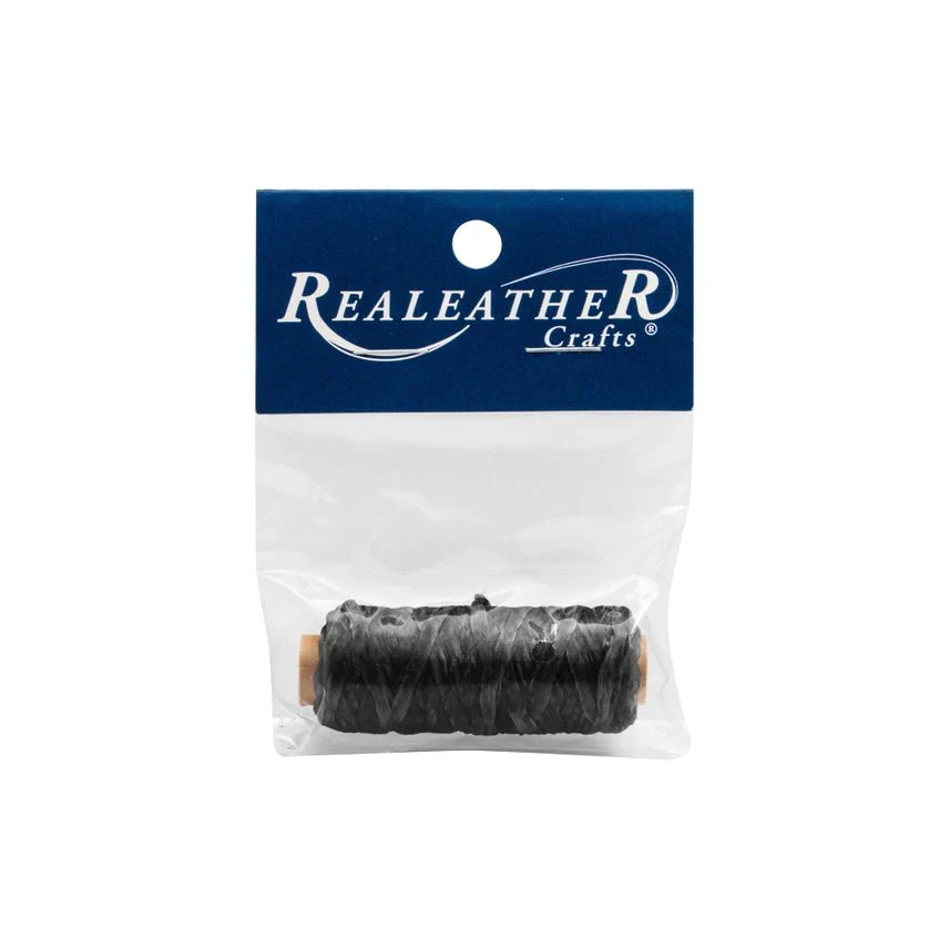 Realeather Crafts Artificial Sinew - 20 yards - Black