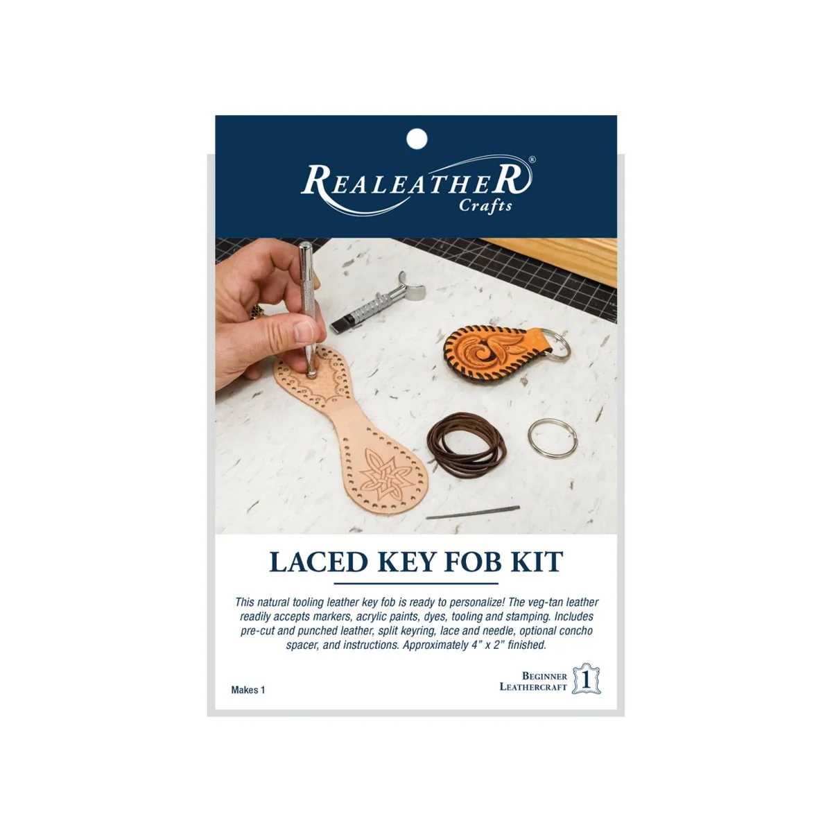Realeather - Laced Key Fob Kit