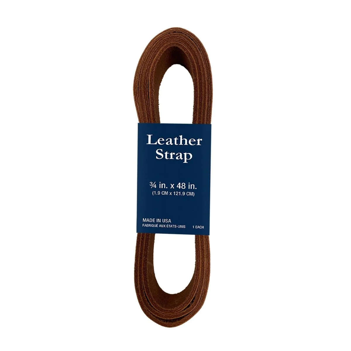 Realeather - Leather Strap, 3/4" x 48" - Black - Image 2